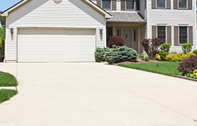 Driveway power washer and surface cleaner services include all types of driveways including concrete, brick, and stone.