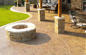 Washer Power surface cleans and pressure washes all types of patio surfaces including, brick, stone, and concrete.